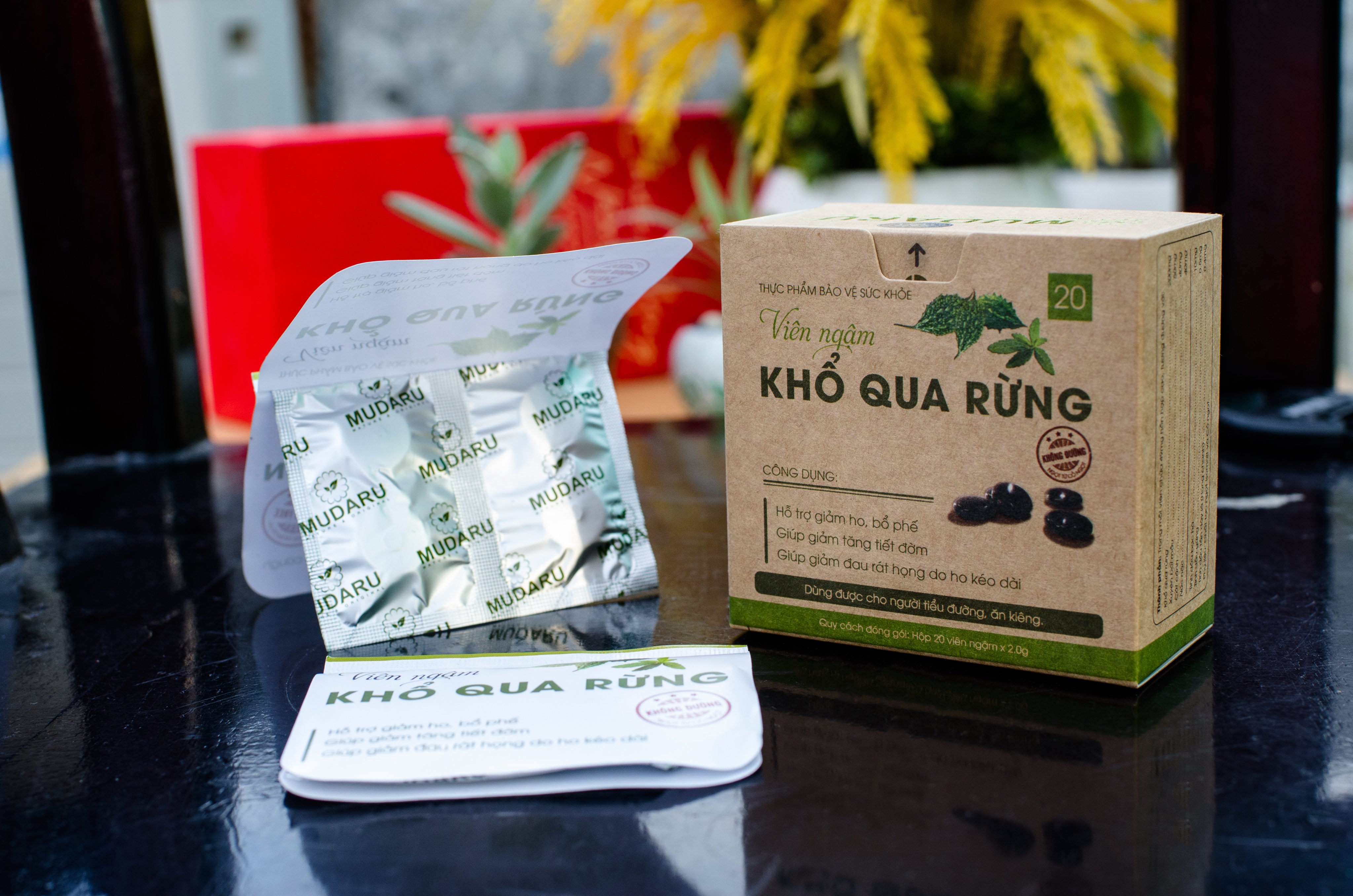 Viên ngậm khổ qua rừng Mudaru, Hộp 20 viên